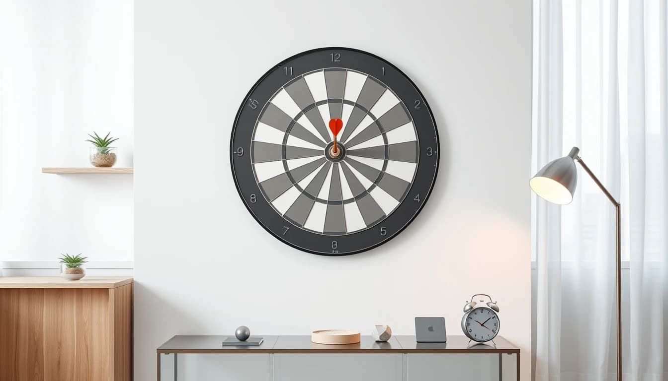 Dartboard on a wall